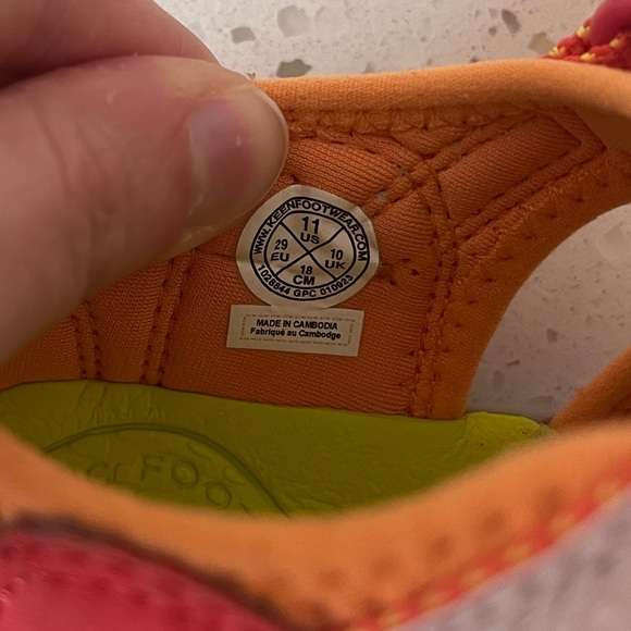Keen Orange & Red Seacamp lI CNX Hybrid Water Sandals Unisex Toddlers Size 11 - Picture 11 of 15